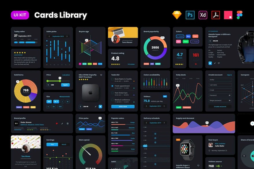 Dark cards – User Interface kit-5.jpg