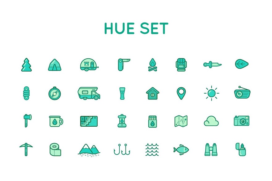 Camping Color and Outlined Icons with Logotypes-3.jpg