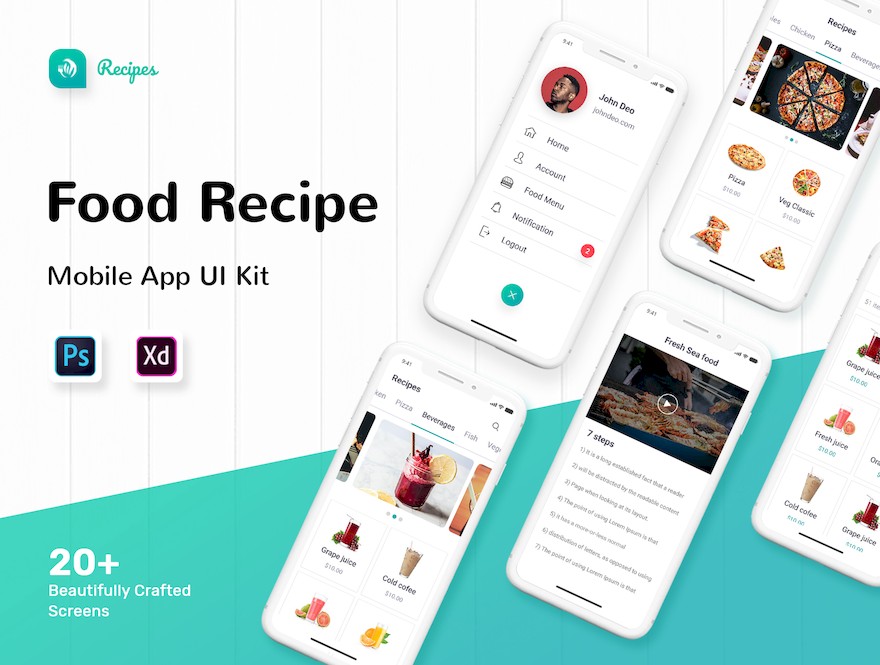 Foodly iOS UI Kit-1.jpg