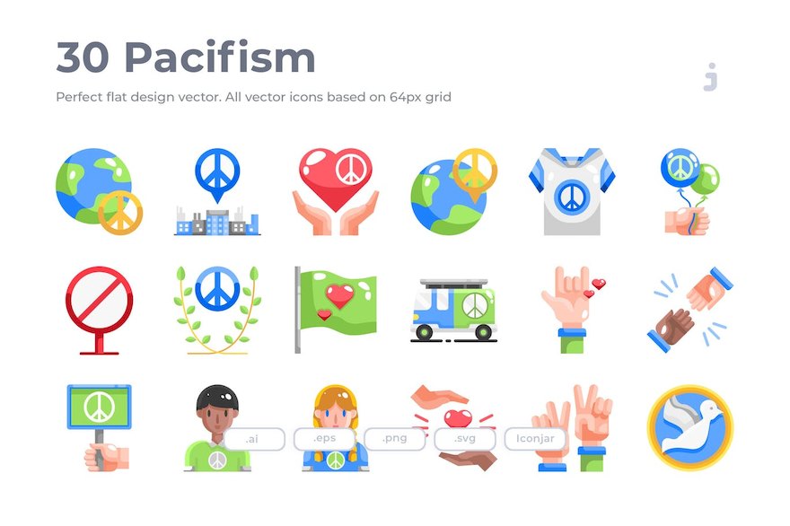 37022 30 Pacifism Icons - Flat.jpeg