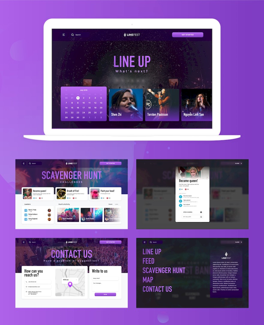 LineFest Music Festival Web Tablet App UI Kit Web-2.jpg