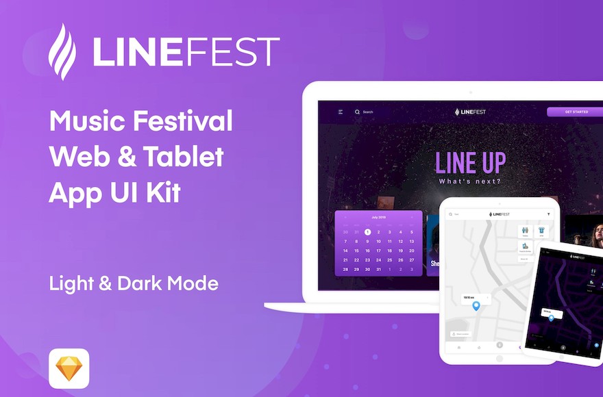 LineFest - Music Festival Mobile App UI Kit-2.jpg