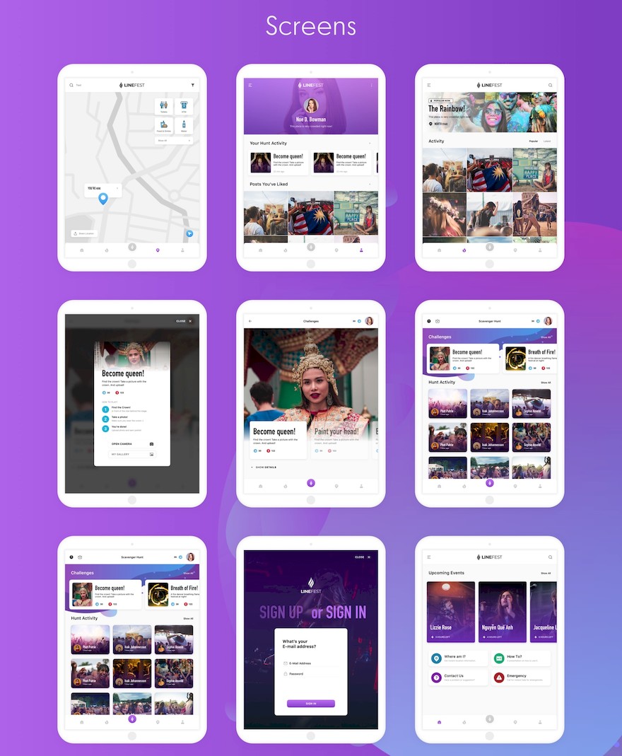 LineFest - Music Festival Mobile App UI Kit-3.jpg