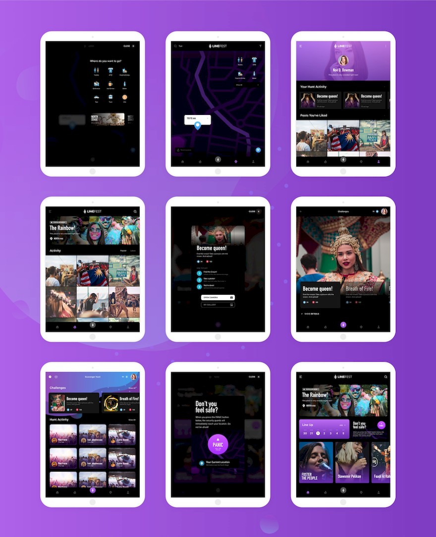 LineFest - Music Festival Mobile App UI Kit-4.jpg