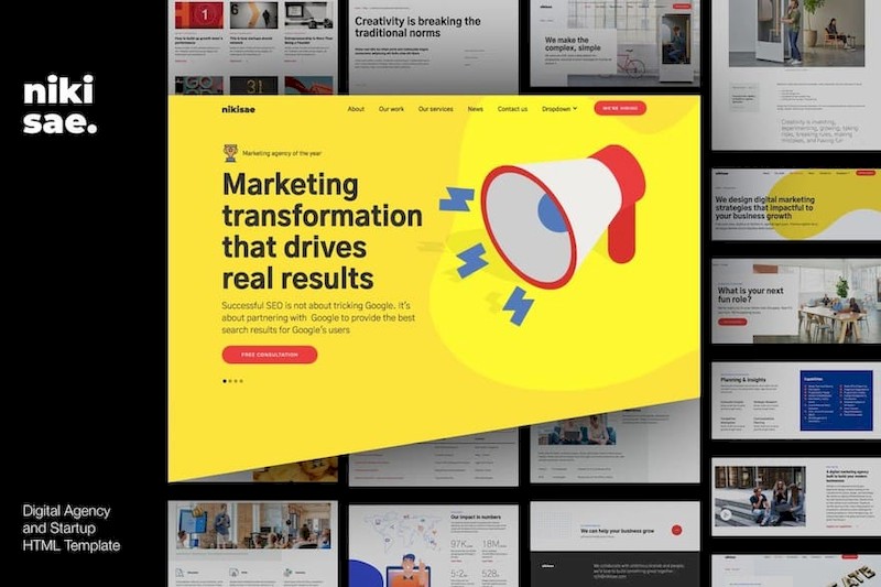 Nikisae - Digital Marketing Agency HTML Template.jpg