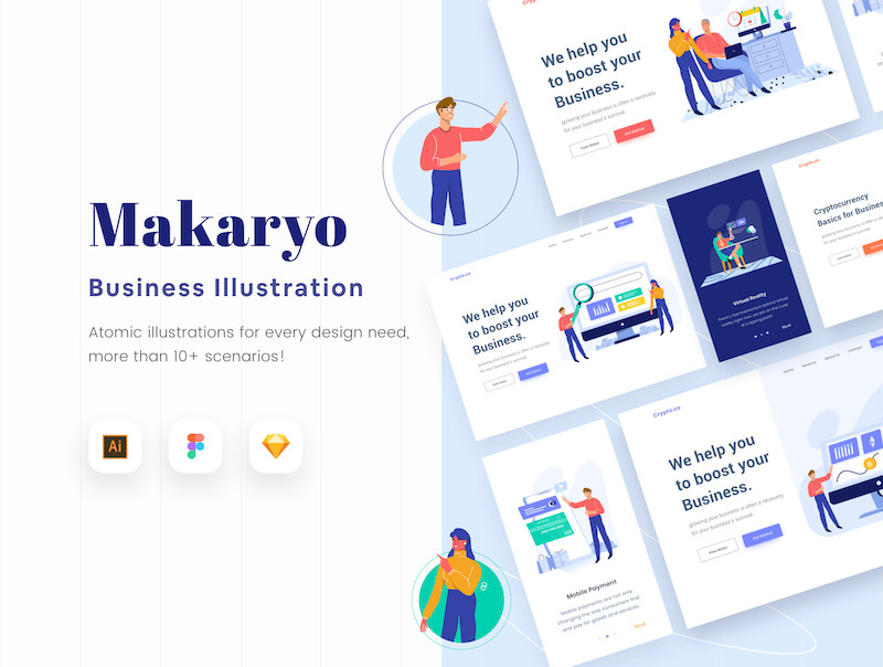 Makaryo Start up Website E Commerce Illustration 3.jpg