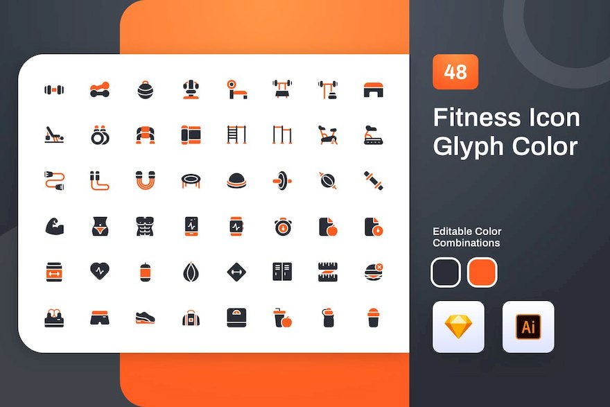 37148 Fitness Glyph Color Icon Set.jpeg