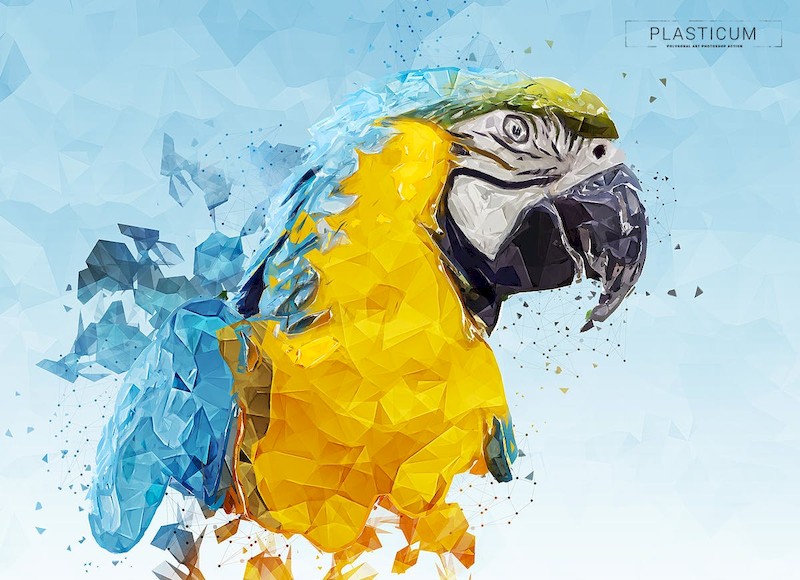 Plasticum - Polygonal Art Photoshop Action-6.jpg