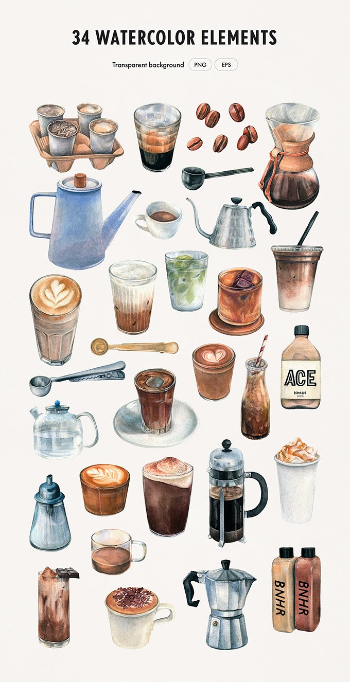 Coffee Watercolors Collection-3.jpg