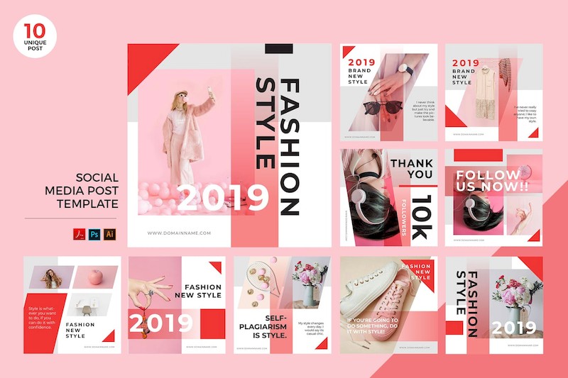 Pink Fashion Style Social Media Kit PSD & AI.jpg