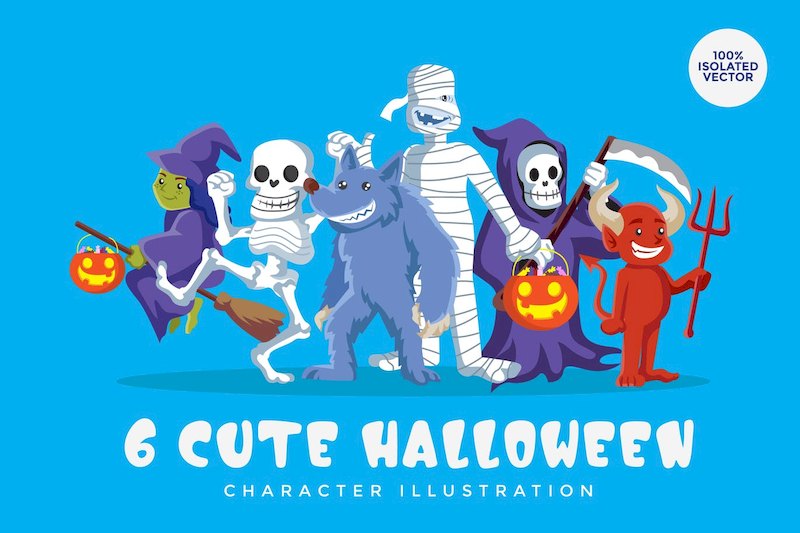 37367 6 Halloween Monster Vector Character Set 2.jpeg