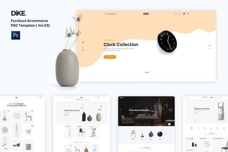 Dike - Furniture Ecommerce PSD Template ( Vol.03).jpg