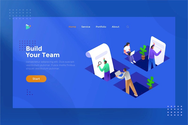 Team Work - Isometric Illustration 1.1.jpg