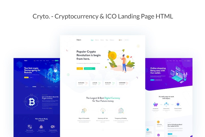 Cryto - Bitcoin & Cryptocurrency Landing Page HTML.jpg