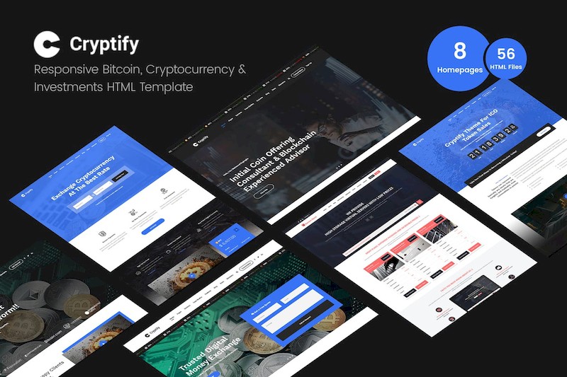 Cryptify - Bitcoin, Cryptocurrency Html Template.jpg
