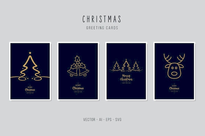 Christmas Greeting Vector Card Set-3.jpg