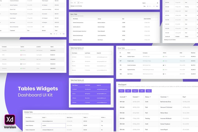 Tables Widgets Dashboard UI Kit (XD)-2.jpg