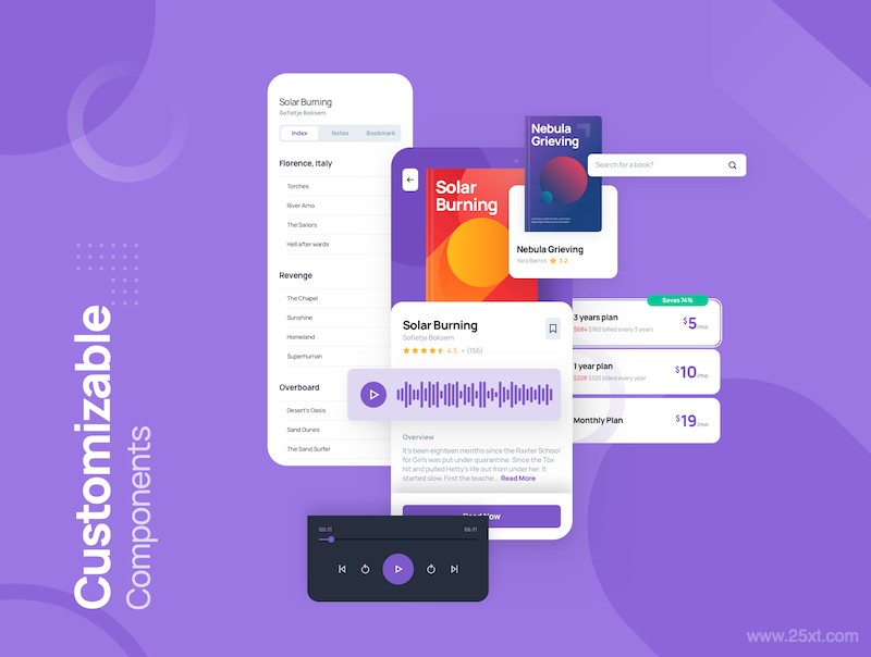 Odibook - Audiobook UI Kit-2.jpg