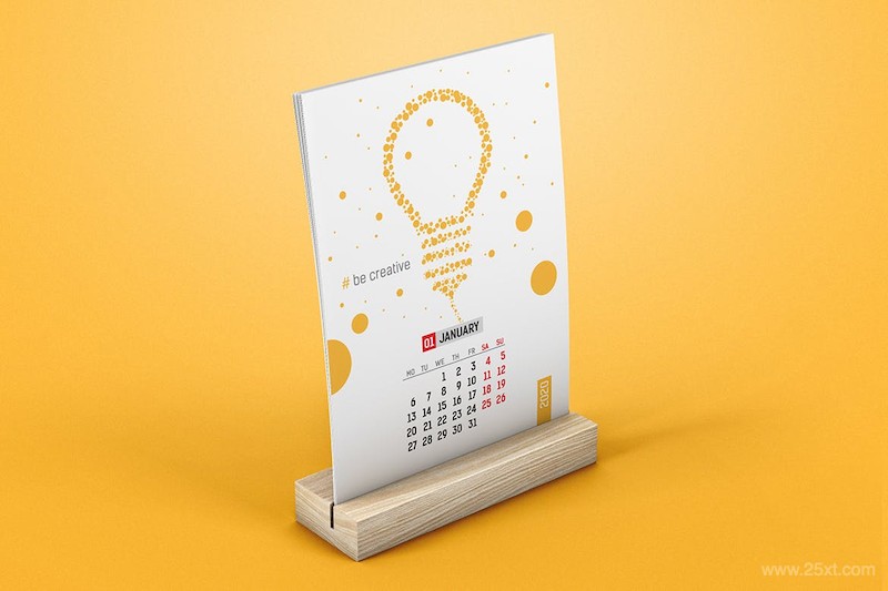 Desk Calendar With Wooden Stand Mockup-2.jpg