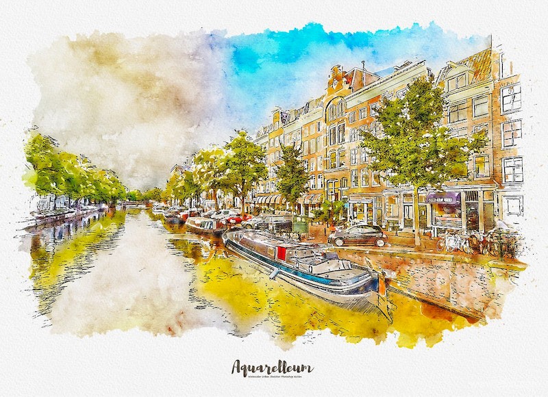 Aquarelleum - Urban Sketch Photoshop Action-7.jpg