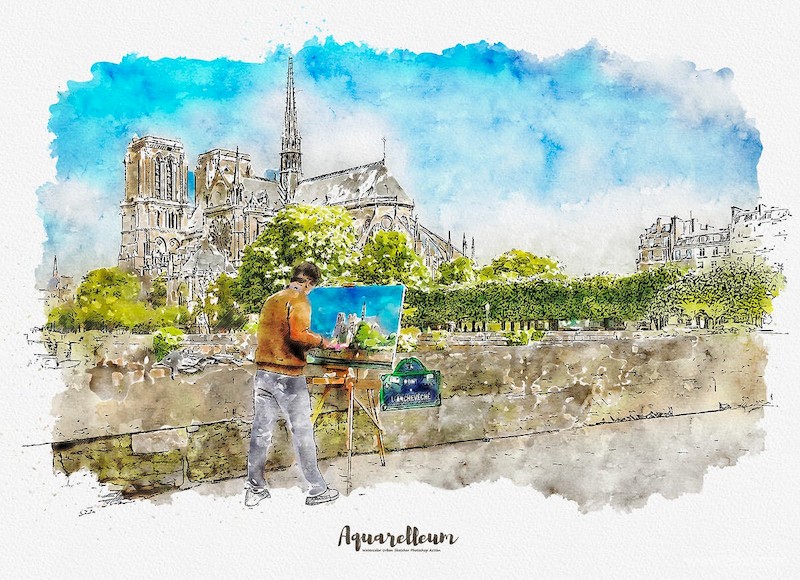 Aquarelleum - Urban Sketch Photoshop Action-5.jpg