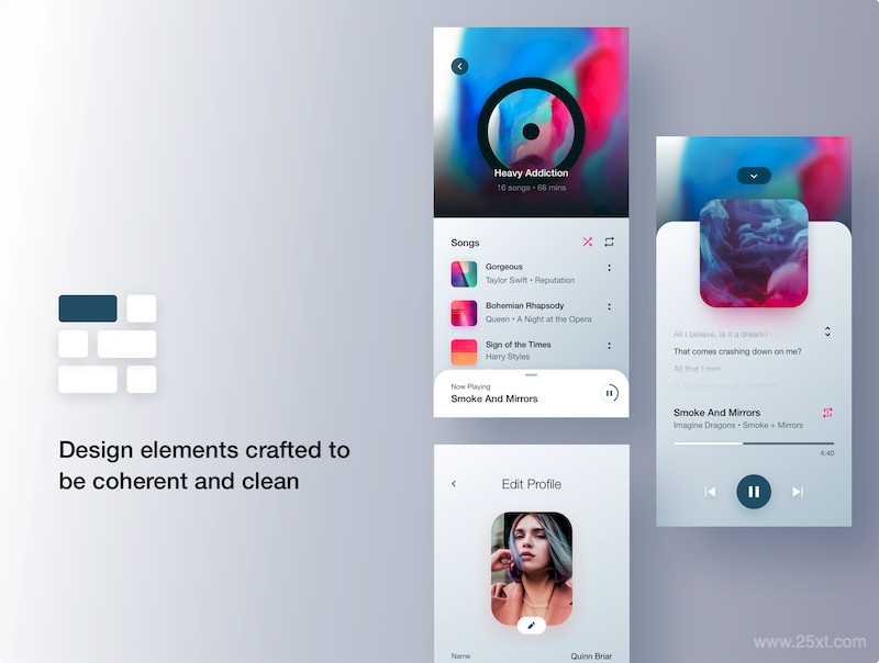 Stream - Social Music UI Kit-1.jpg