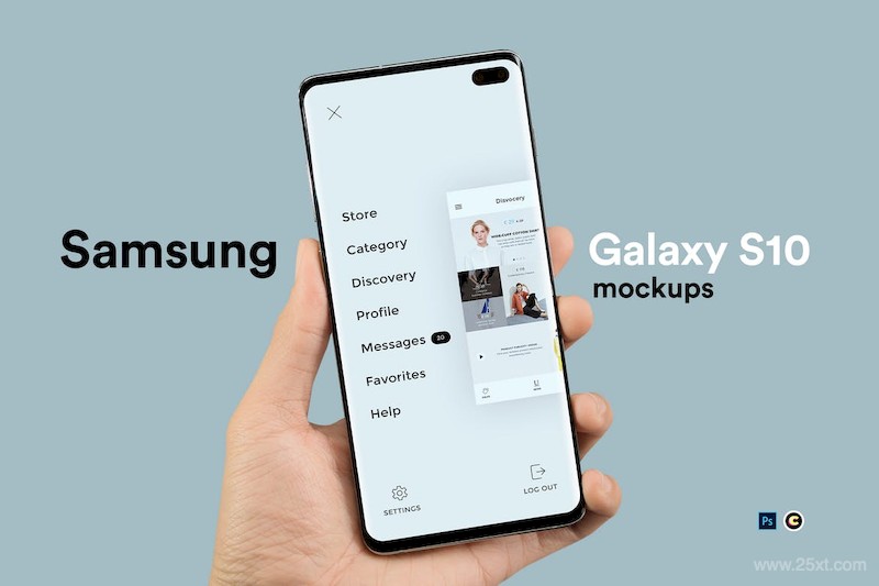 Samsung Galaxy S10+ Mobile Mockups-4.jpg
