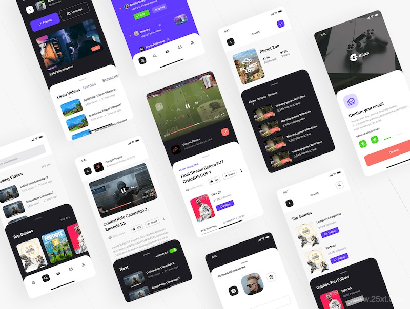 Glitch Gaming Platform UI Kit-4.jpg