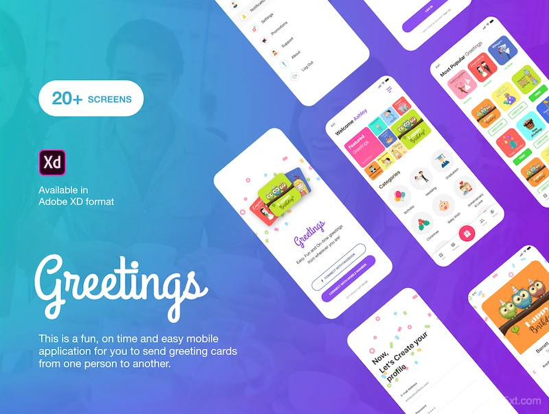 Greetings - Mobile Application UI Kit-1.jpg