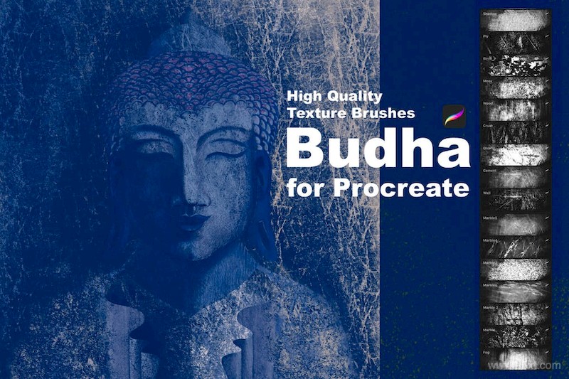 Texture Brushes for Procreate. Budha3.jpg