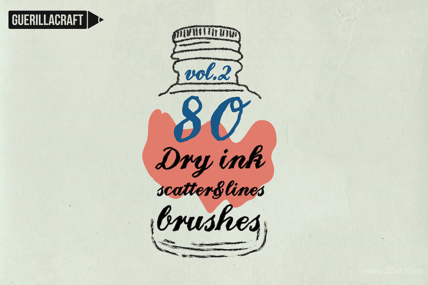 Dry Ink Brushes for Adobe Illustrator vol.2 2.jpg