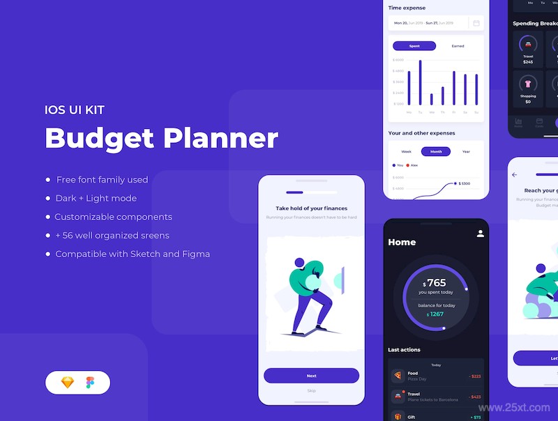 Budget Planner iOS UI Kit-1.jpg