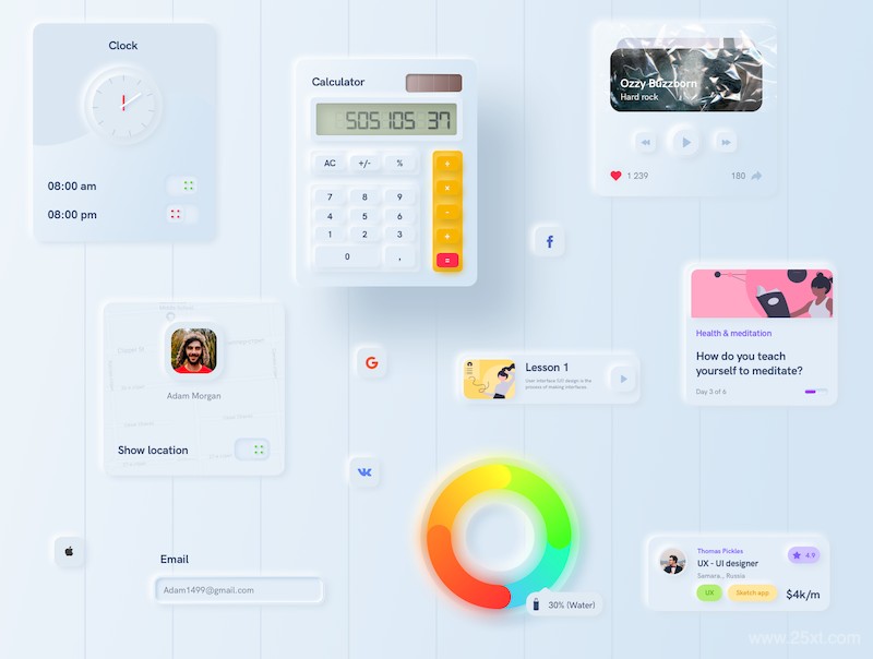 Skeo-Skeuomorphic UI Kit-2.jpg