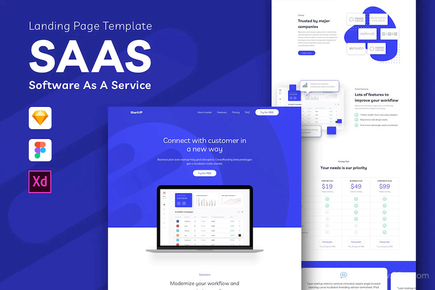 SAAS - Software As A Service Landing Page Template.jpg