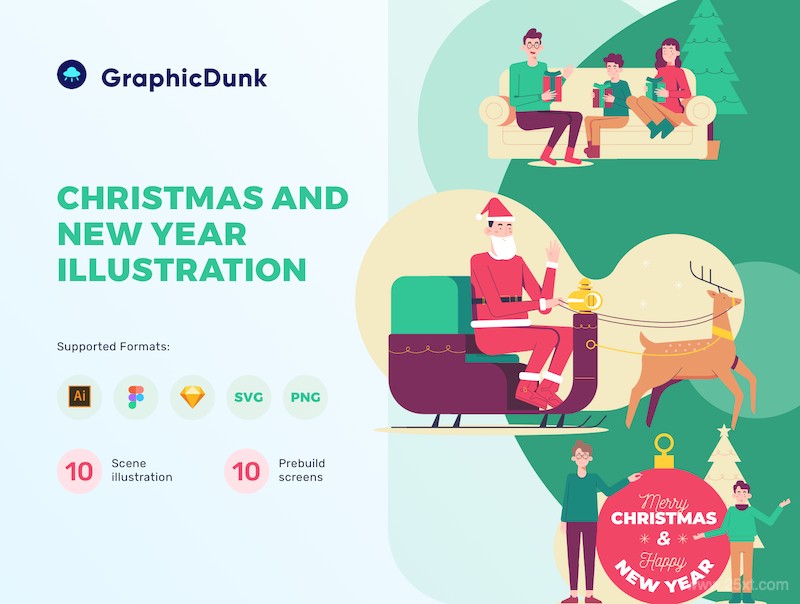 Christmas and New Year Colorful Illustration-5.jpg