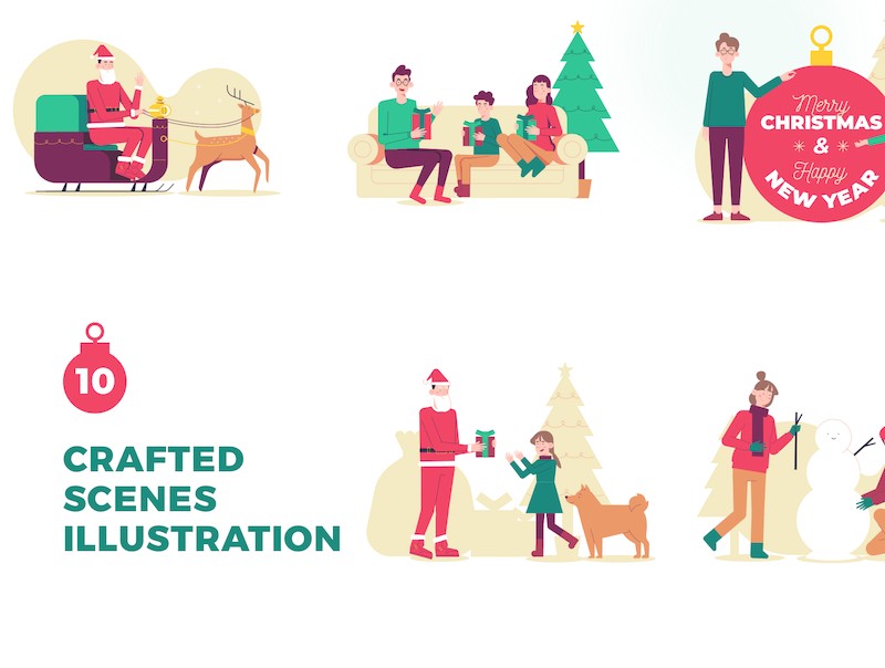 Christmas and New Year Colorful Illustration-4.jpg