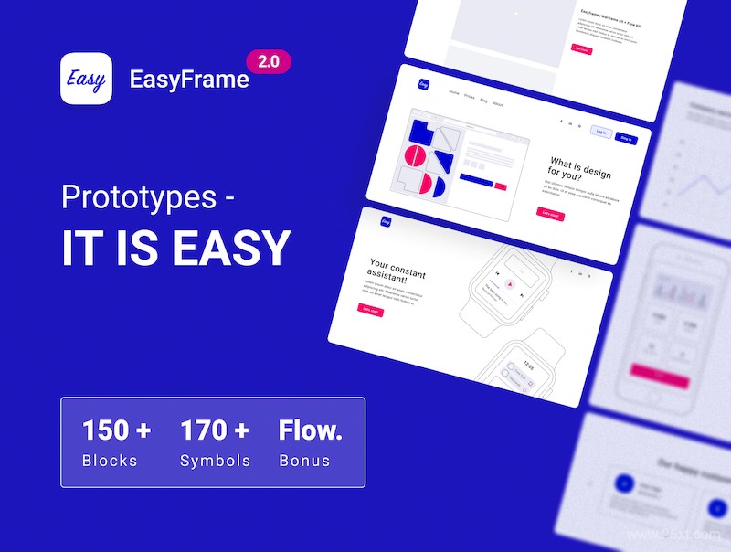 EasyFrame 2.0 Wireframe kit + Flow Kit-1.jpg
