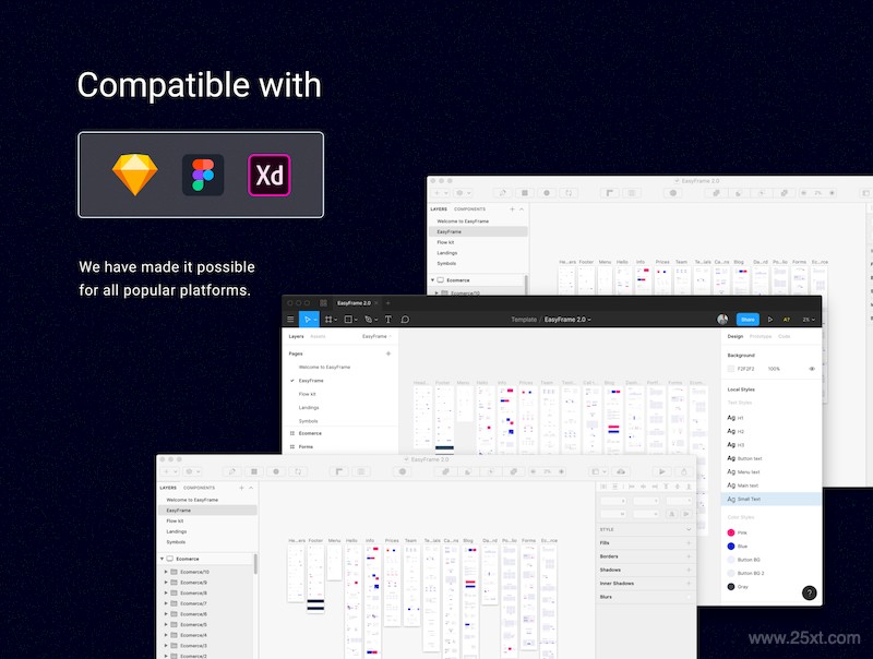 EasyFrame 2.0 Wireframe kit + Flow Kit-2.jpg