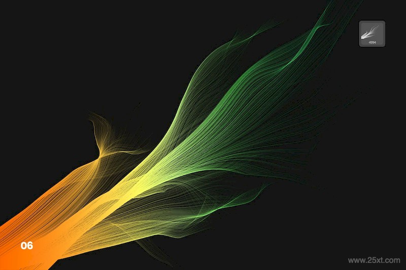 Digital Smooth Flow of Hairs Photoshop Brushes-5.jpg