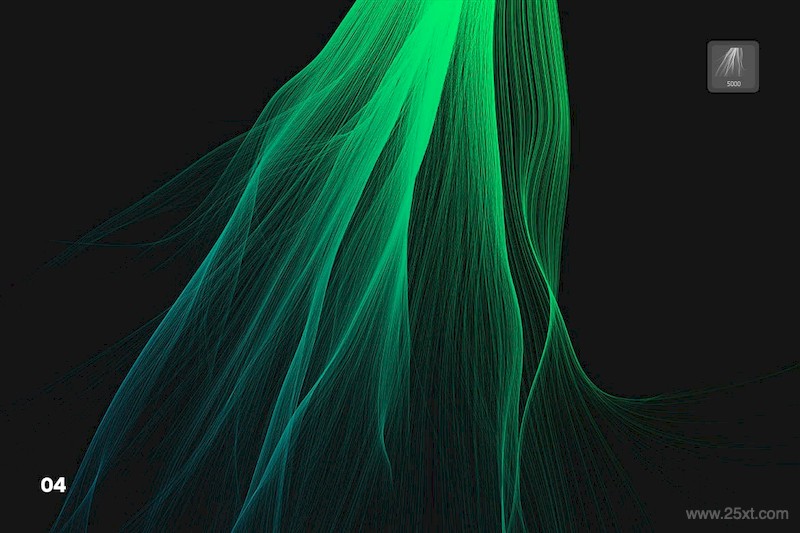 Digital Smooth Flow of Hairs Photoshop Brushes-2.jpg