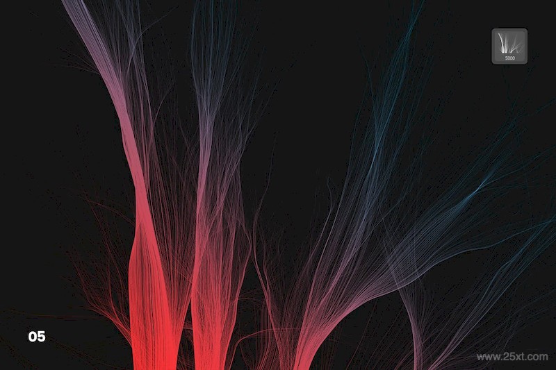 Digital Smooth Flow of Hairs Photoshop Brushes-7.jpg