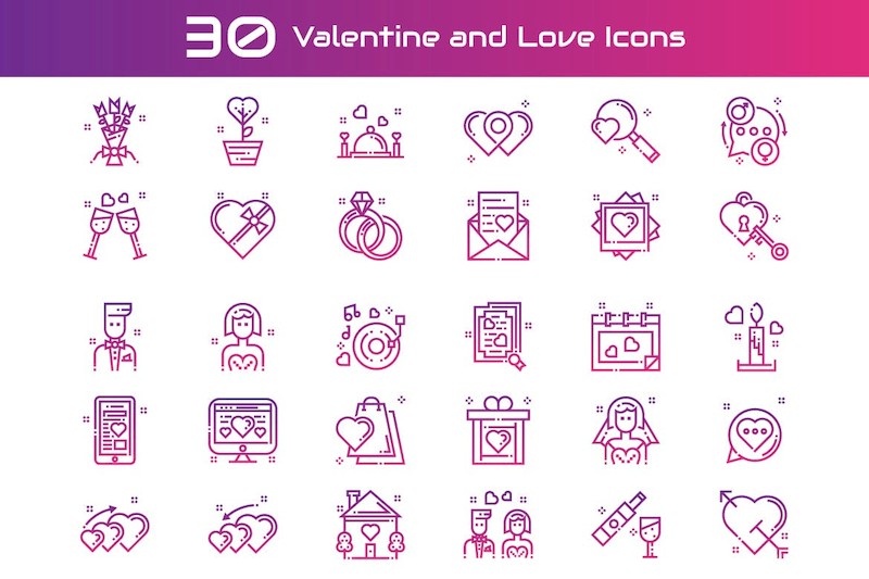Valentine and Love Icons-2.jpg