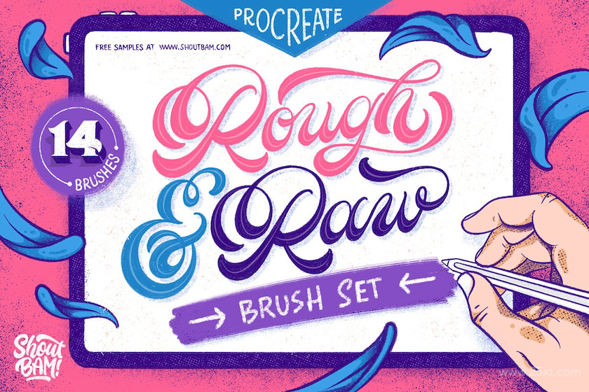 Rough&Raw Procreate Brush Set 7.jpg