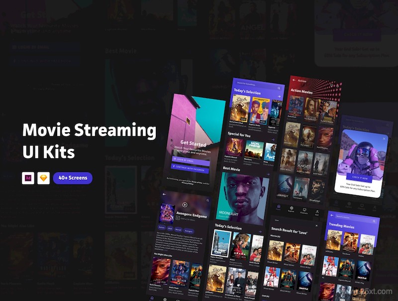 Movie Streaming App UI Kits-2.jpg