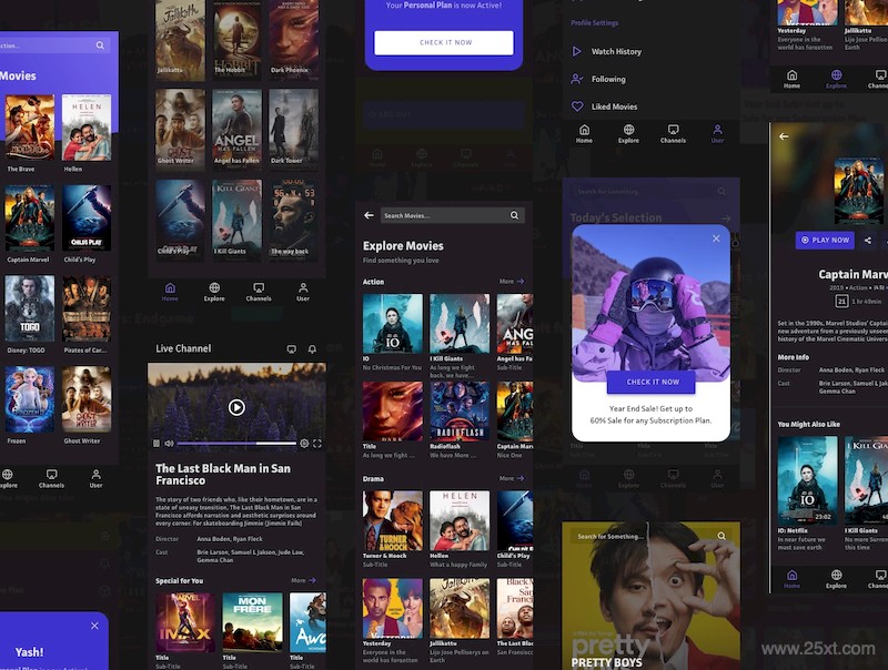 Movie Streaming App UI Kits-5.jpg