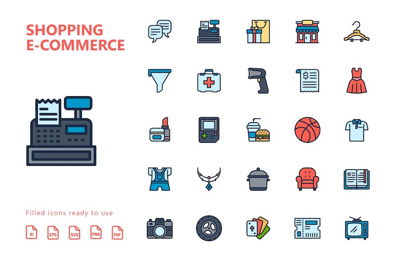 Shopping E-Commerce Filled Icons-2.jpg