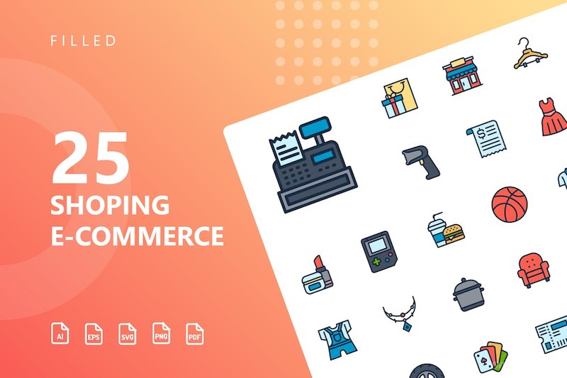 Shopping E-Commerce Filled Icons-3.jpg