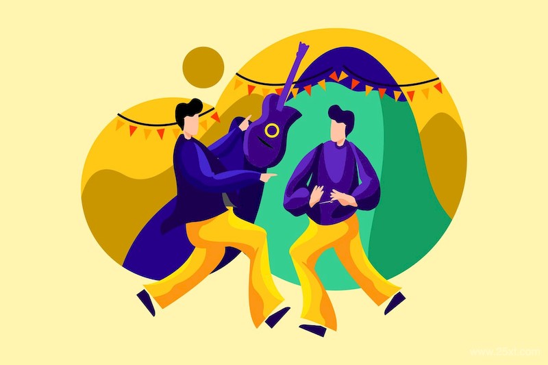 Carnaval Flat Illustration-3.jpg