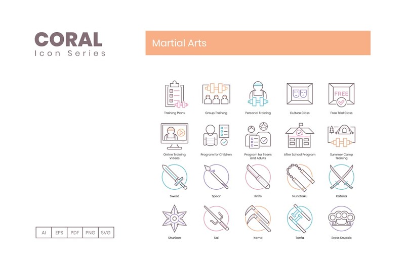 80 Martial Arts Icons - Coral Series-3.jpg
