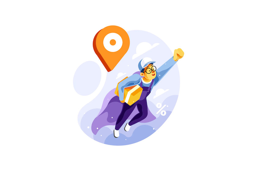 Superhero Delivery Service Vector Illustration.jpg